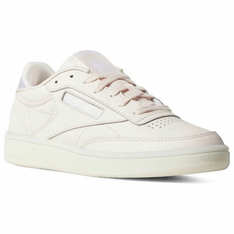 Tenisi Reebok Club C 85 Dama Roz/Albi Romania AQ8519NG